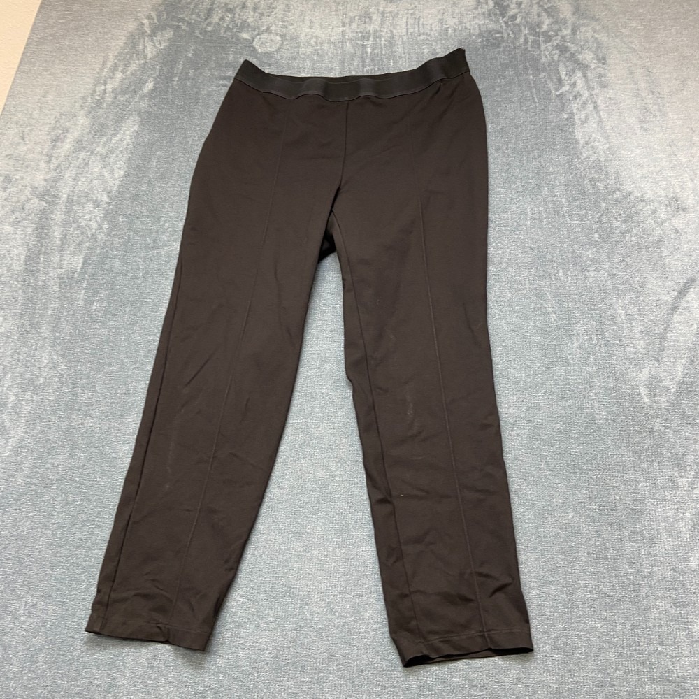 Uniqlo Leggings Womens Large Black Stretch Compression Gym Wear Running Yoga